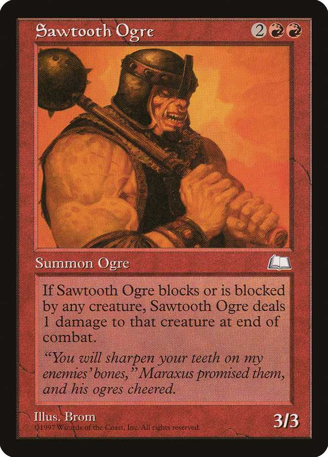 Sawtooth Ogre [Weatherlight] | Deep Dive Games St. Marys