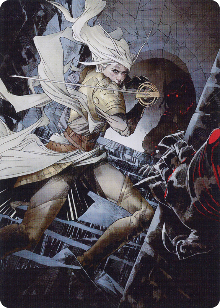 Thalia, Guardian of Thraben Art Card [March of the Machine Art Series] | Deep Dive Games St. Marys