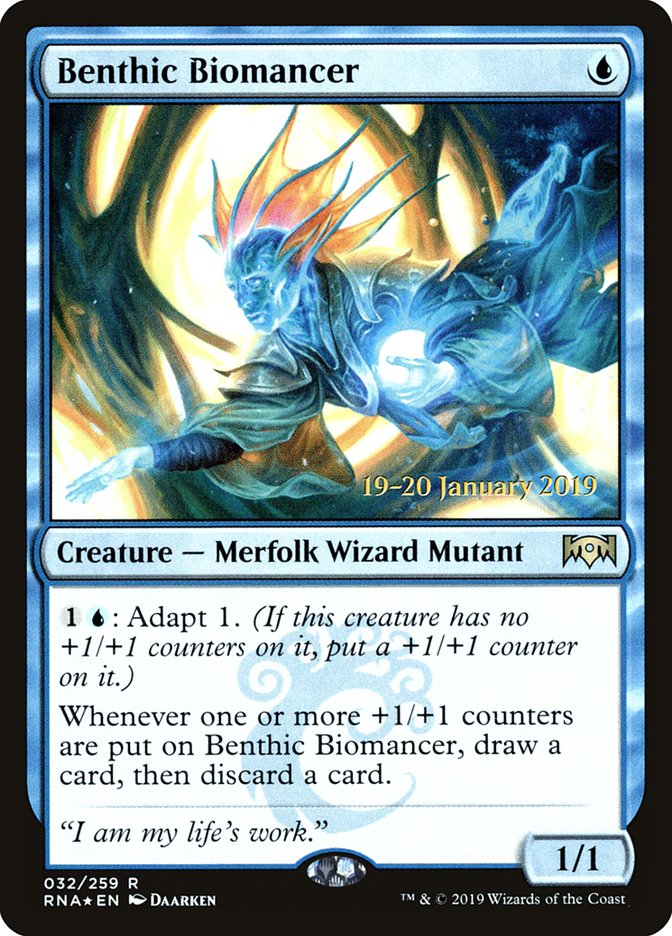 Benthic Biomancer [Ravnica Allegiance Prerelease Promos] | Deep Dive Games St. Marys