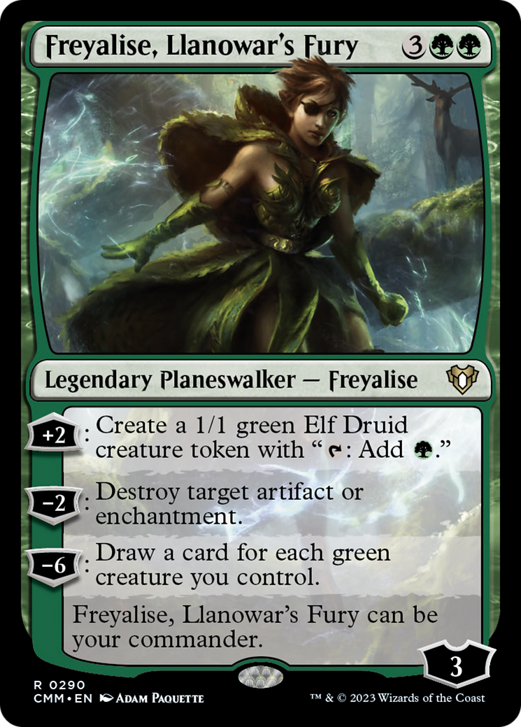 Freyalise, Llanowar's Fury [Commander Masters] | Deep Dive Games St. Marys