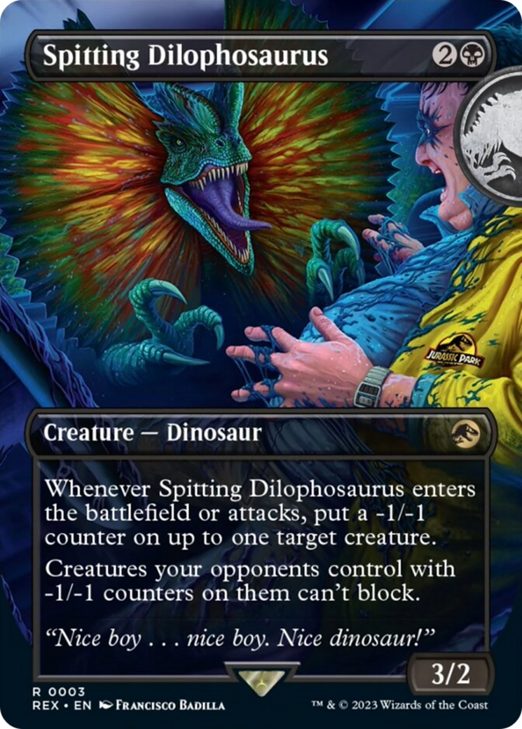 Spitting Dilophosaurus (Borderless) [Jurassic World Collection] | Deep Dive Games St. Marys