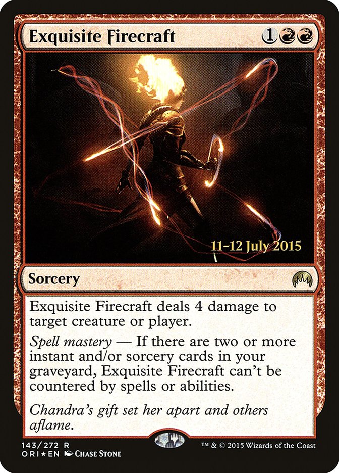 Exquisite Firecraft [Magic Origins Prerelease Promos] | Deep Dive Games St. Marys