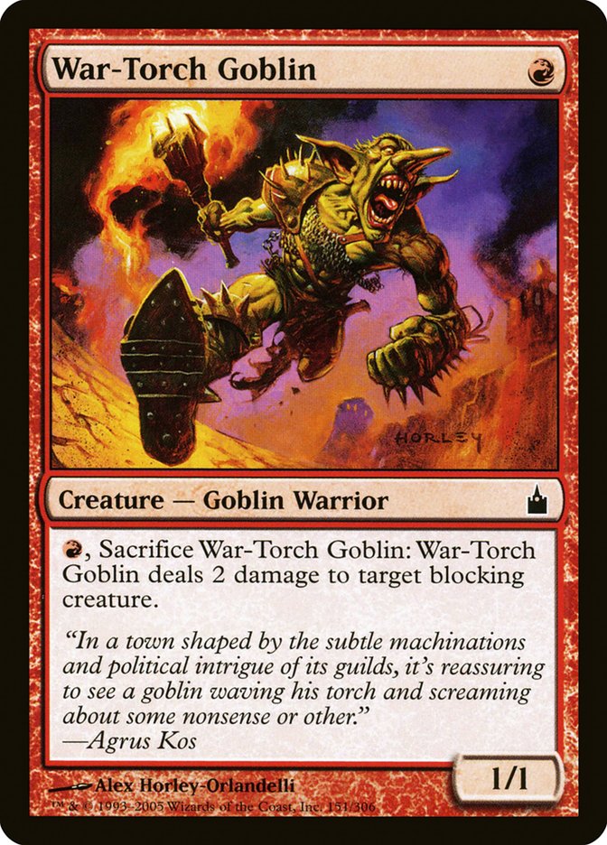 War-Torch Goblin [Ravnica: City of Guilds] | Deep Dive Games St. Marys