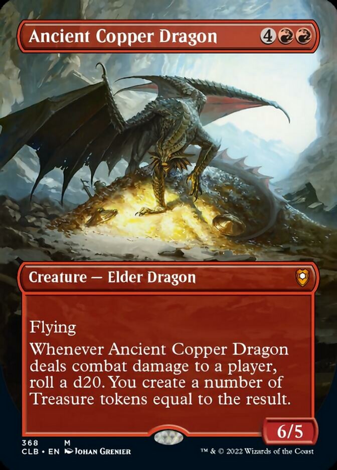 Ancient Copper Dragon (Borderless Alternate Art) [Commander Legends: Battle for Baldur's Gate] | Deep Dive Games St. Marys