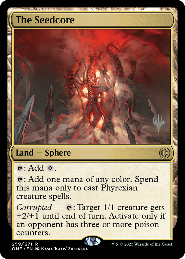 The Seedcore (Promo Pack) [Phyrexia: All Will Be One Promos] | Deep Dive Games St. Marys