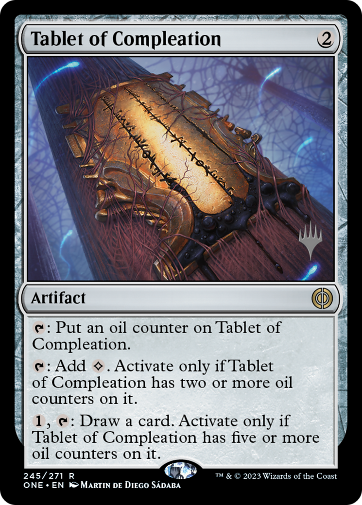 Tablet of Compleation (Promo Pack) [Phyrexia: All Will Be One Promos] | Deep Dive Games St. Marys