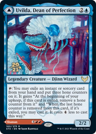 Uvilda, Dean of Perfection // Nassari, Dean of Expression [Strixhaven: School of Mages Prerelease Promos] | Deep Dive Games St. Marys