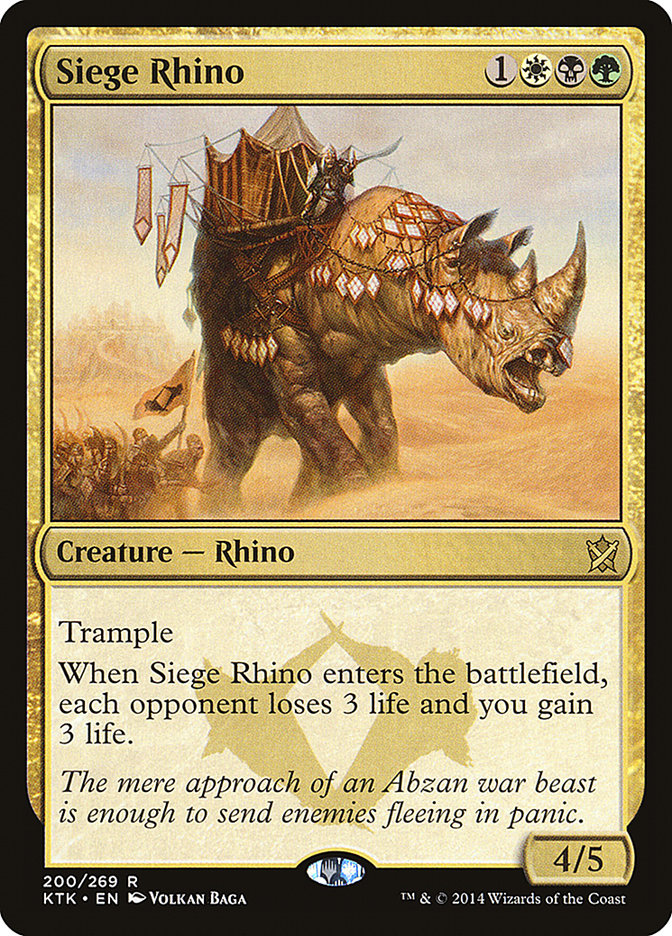 Siege Rhino [Khans of Tarkir] | Deep Dive Games St. Marys