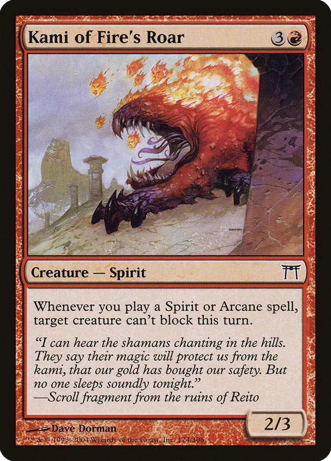 Kami of Fire's Roar [Champions of Kamigawa] | Deep Dive Games St. Marys
