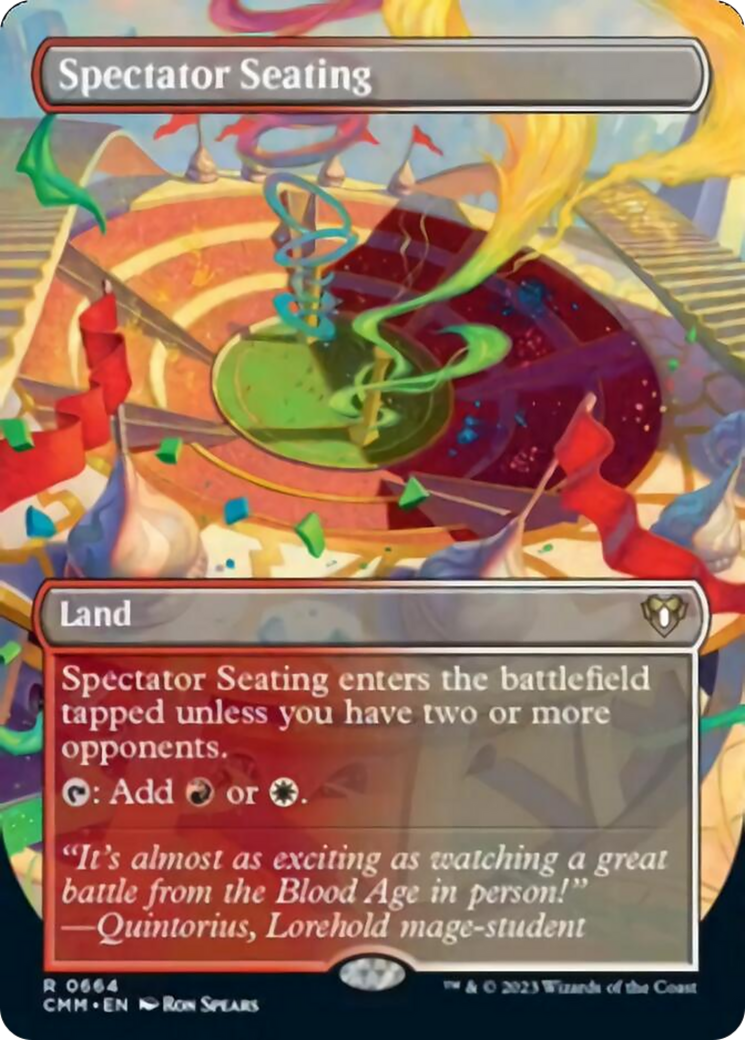 Spectator Seating (Borderless Alternate Art) [Commander Masters] | Deep Dive Games St. Marys