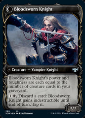 Bloodsworn Squire // Bloodsworn Knight (Showcase Fang Frame) [Innistrad: Crimson Vow] | Deep Dive Games St. Marys