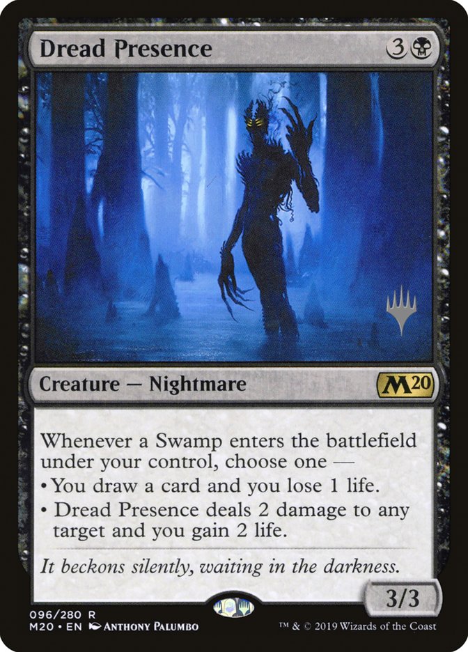 Dread Presence (Promo Pack) [Core Set 2020 Promos] | Deep Dive Games St. Marys