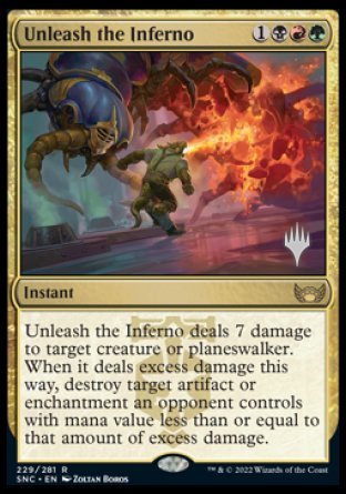 Unleash the Inferno (Promo Pack) [Streets of New Capenna Promos] | Deep Dive Games St. Marys