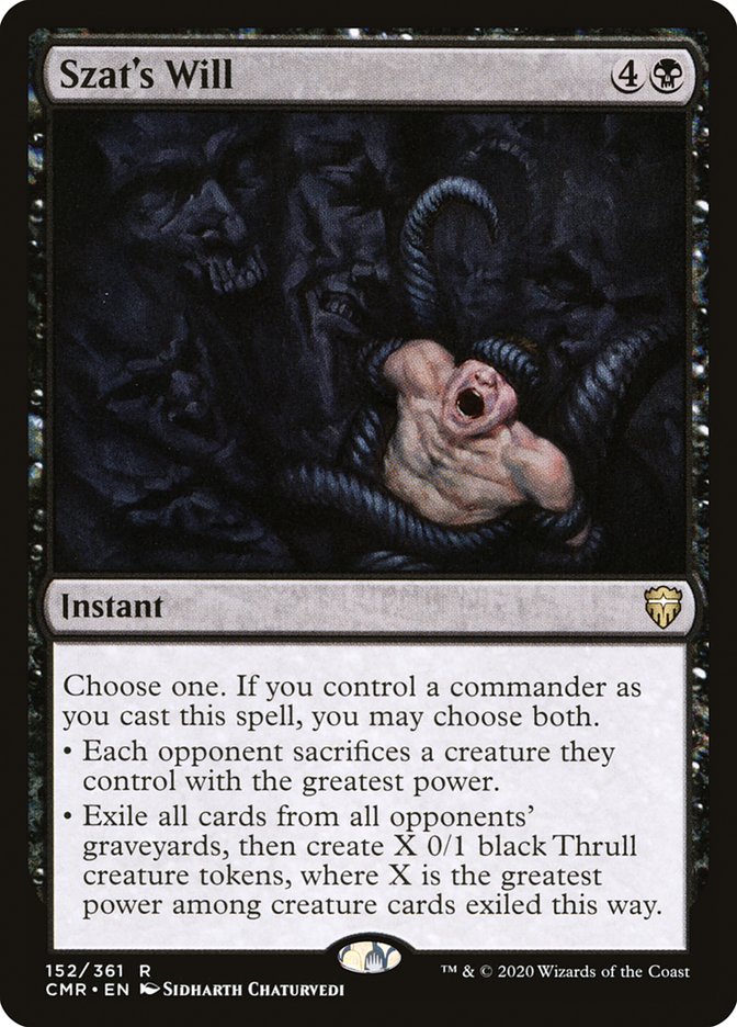 Szat's Will [Commander Legends] | Deep Dive Games St. Marys