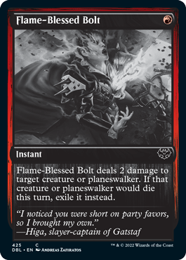 Flame-Blessed Bolt [Innistrad: Double Feature] | Deep Dive Games St. Marys