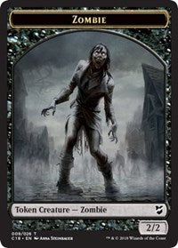 Zombie // Shapeshifter Double-Sided Token [Commander 2018 Tokens] | Deep Dive Games St. Marys