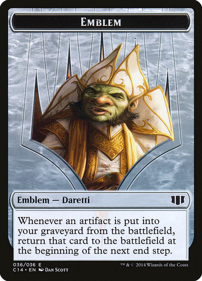 Daretti, Scrap Savant Emblem // Tuktuk the Returned Double-Sided Token [Commander 2014 Tokens] | Deep Dive Games St. Marys