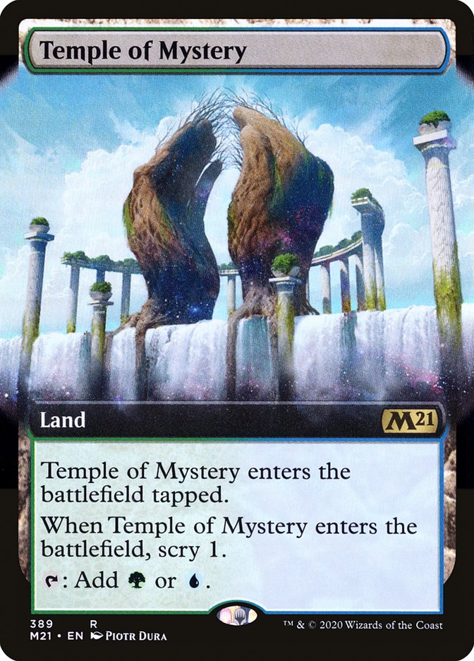 Temple of Mystery (Extended Art) [Core Set 2021] | Deep Dive Games St. Marys