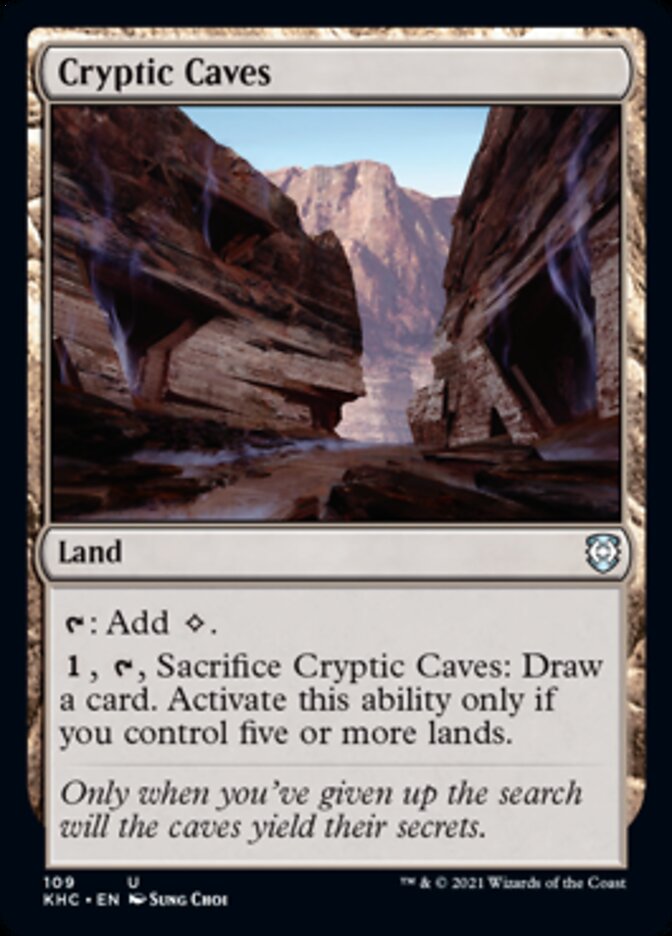 Cryptic Caves [Kaldheim Commander] | Deep Dive Games St. Marys