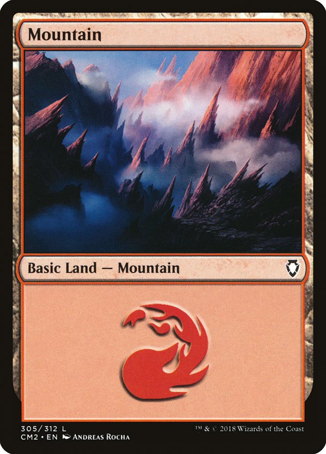 Mountain (305) [Commander Anthology Volume II] | Deep Dive Games St. Marys