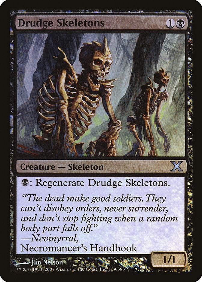 Drudge Skeletons (Premium Foil) [Tenth Edition] | Deep Dive Games St. Marys