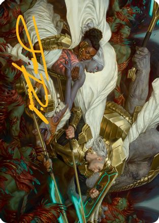 Storm the Seedcore Art Card (Gold-Stamped Signature) [March of the Machine Art Series] | Deep Dive Games St. Marys