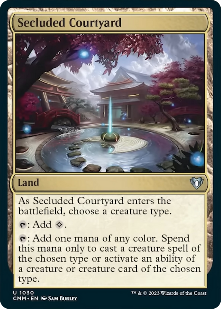Secluded Courtyard [Commander Masters] | Deep Dive Games St. Marys