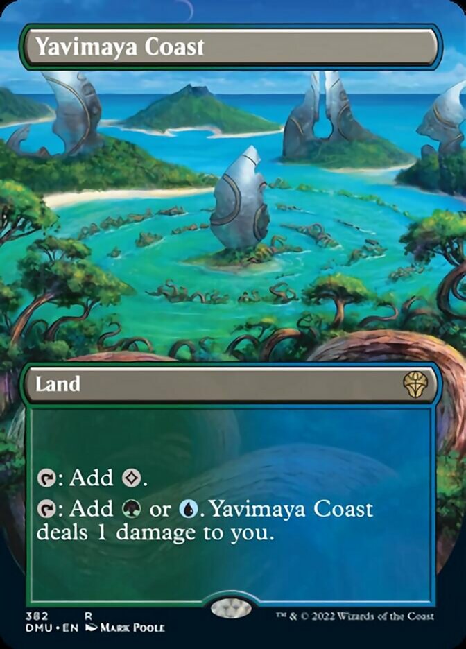 Yavimaya Coast (Borderless Alternate Art) [Dominaria United] | Deep Dive Games St. Marys