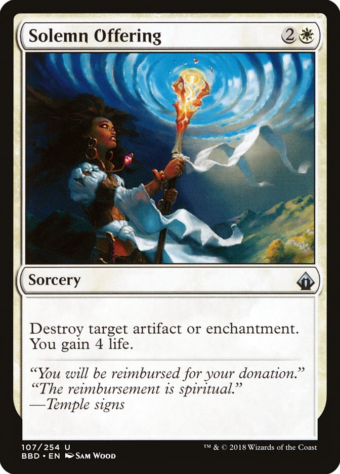Solemn Offering [Battlebond] | Deep Dive Games St. Marys