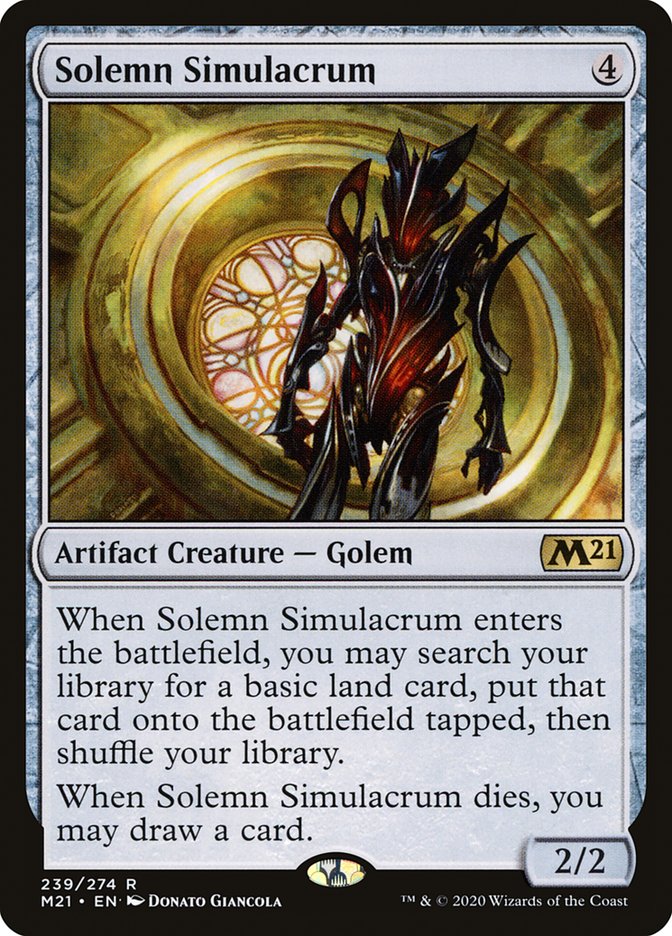 Solemn Simulacrum [Core Set 2021] | Deep Dive Games St. Marys