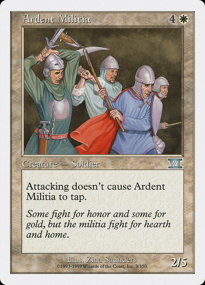 Ardent Militia [Classic Sixth Edition] | Deep Dive Games St. Marys