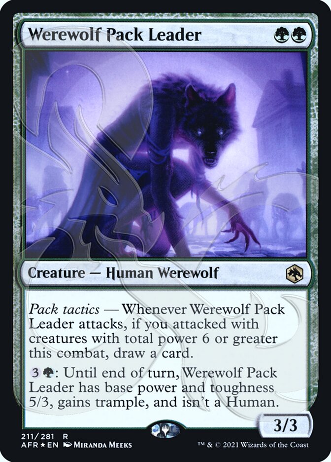 Werewolf Pack Leader (Ampersand Promo) [Dungeons & Dragons: Adventures in the Forgotten Realms Promos] | Deep Dive Games St. Marys