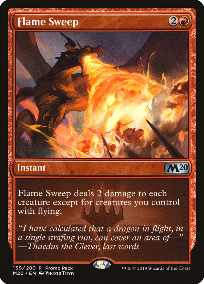 Flame Sweep (Promo Pack) [Core Set 2020 Promos] | Deep Dive Games St. Marys