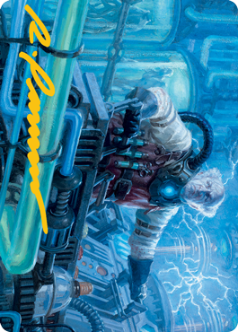 Ludevic, Necrogenius Art Card (Gold-Stamped Signature) [Innistrad: Midnight Hunt Art Series] | Deep Dive Games St. Marys