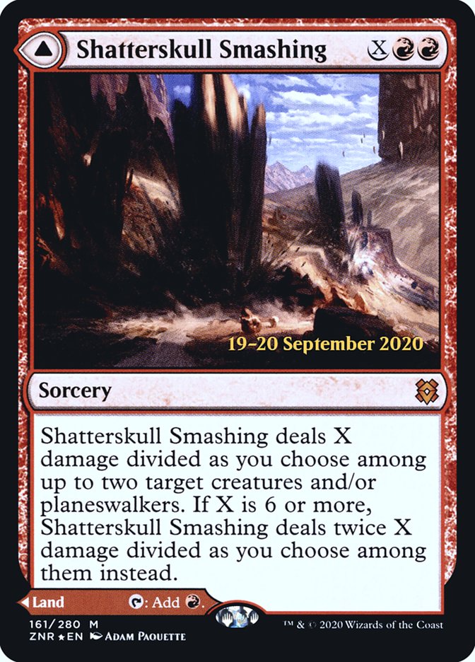 Shatterskull Smashing // Shatterskull, the Hammer Pass [Zendikar Rising Prerelease Promos] | Deep Dive Games St. Marys