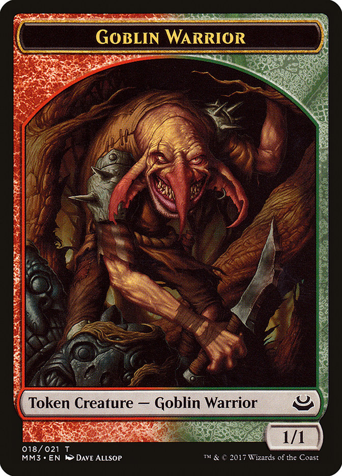 Goblin Warrior Token [Modern Masters 2017 Tokens] | Deep Dive Games St. Marys