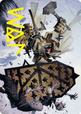 Estwald Shieldbasher Art Card (Gold-Stamped Signature) [Innistrad: Crimson Vow Art Series] | Deep Dive Games St. Marys