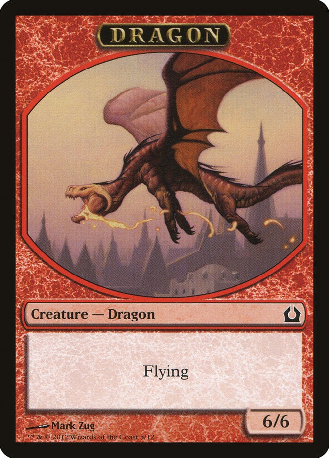 Dragon Token [Return to Ravnica Tokens] | Deep Dive Games St. Marys