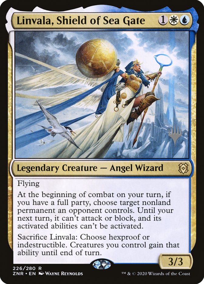 Linvala, Shield of Sea Gate (Promo Pack) [Zendikar Rising Promos] | Deep Dive Games St. Marys