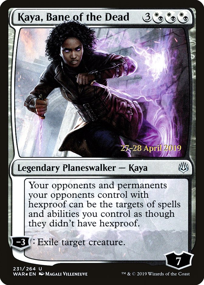 Kaya, Bane of the Dead [War of the Spark Prerelease Promos] | Deep Dive Games St. Marys