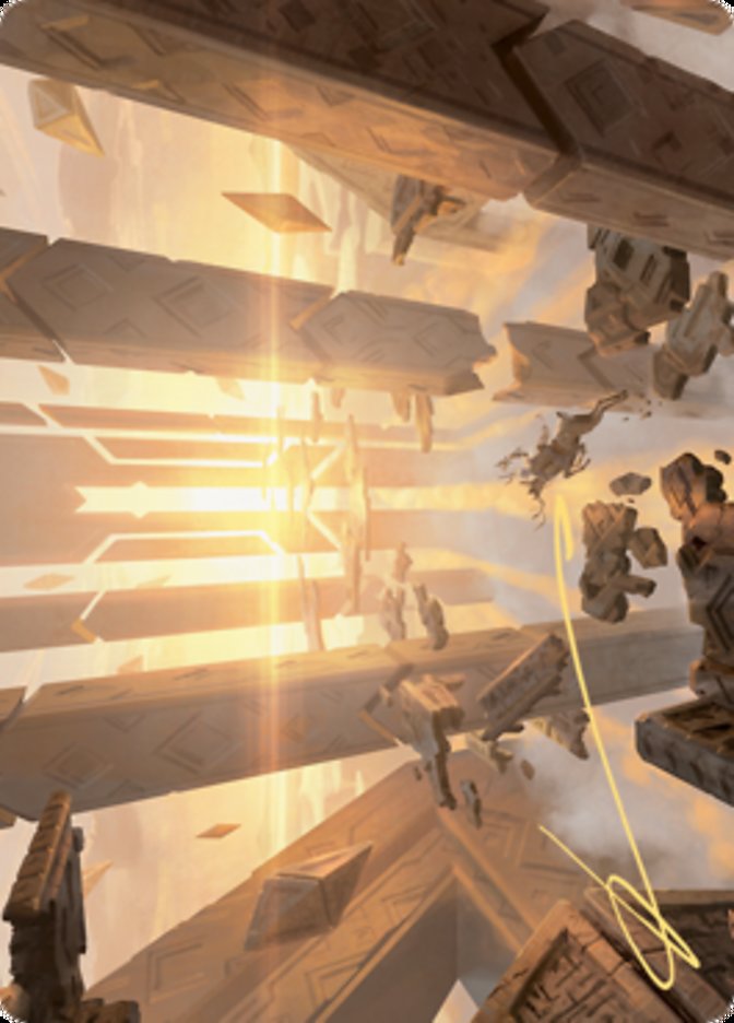Skyclave Basilica Art Card (Gold-Stamped Signature) [Zendikar Rising Art Series] | Deep Dive Games St. Marys
