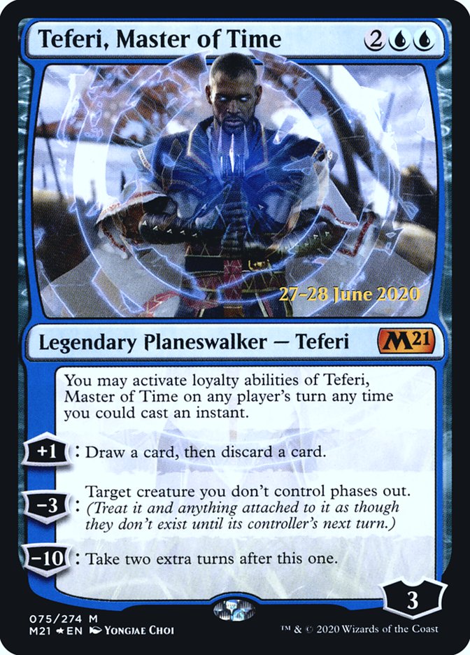 Teferi, Master of Time (075) [Core Set 2021 Prerelease Promos] | Deep Dive Games St. Marys