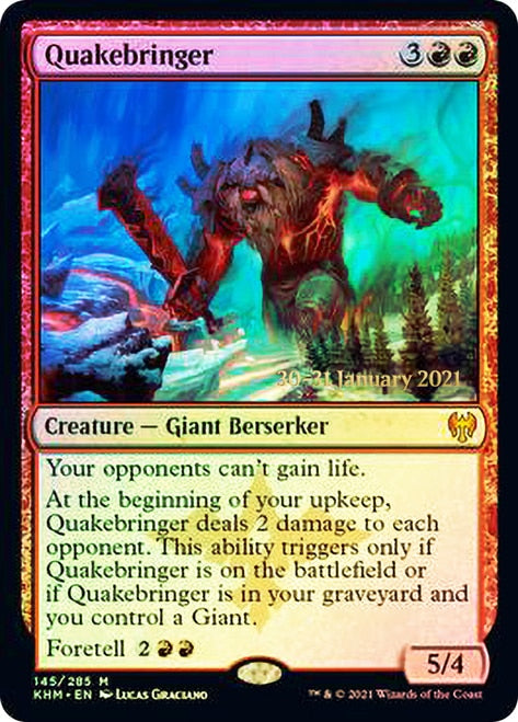 Quakebringer [Kaldheim Prerelease Promos] | Deep Dive Games St. Marys