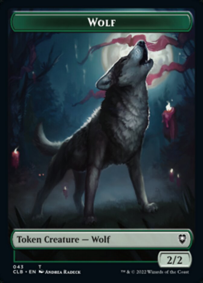 Wolf // Insect Double-Sided Token [Commander Legends: Battle for Baldur's Gate Tokens] | Deep Dive Games St. Marys