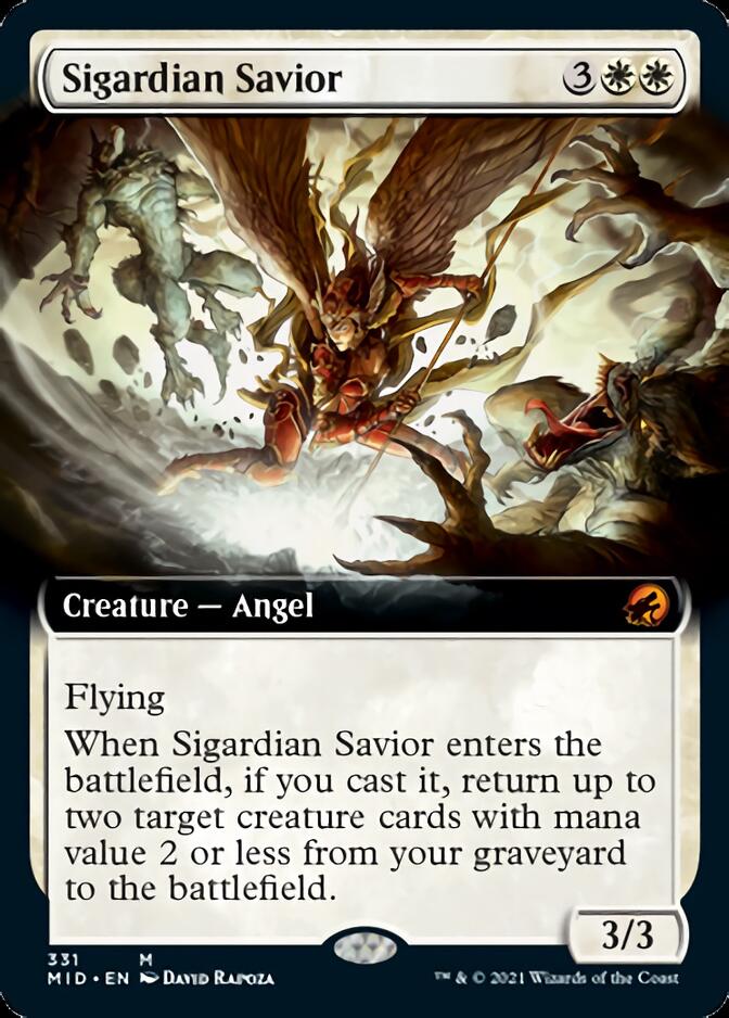 Sigardian Savior (Extended Art) [Innistrad: Midnight Hunt] | Deep Dive Games St. Marys