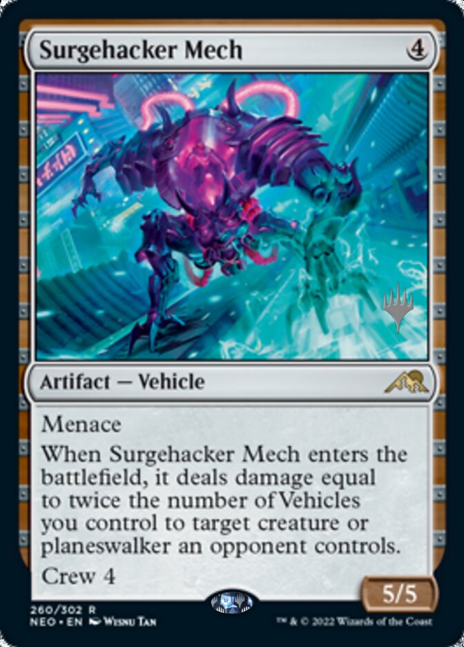 Surgehacker Mech (Promo Pack) [Kamigawa: Neon Dynasty Promos] | Deep Dive Games St. Marys