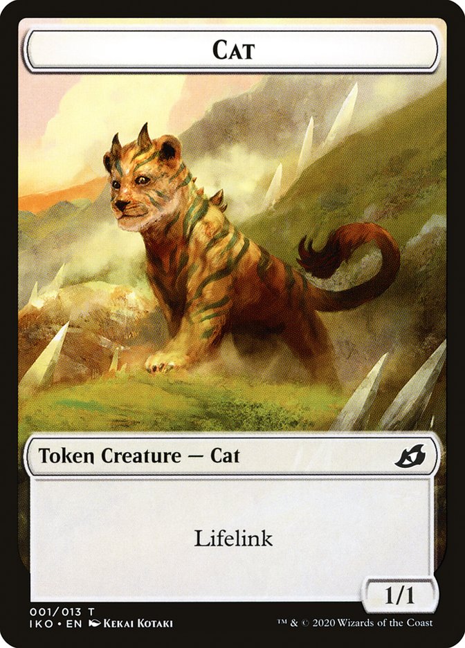 Cat Token [Ikoria: Lair of Behemoths Tokens] | Deep Dive Games St. Marys