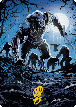 Tovolar, the Midnight Scourge 2 Art Card (Gold-Stamped Signature) [Innistrad: Midnight Hunt Art Series] | Deep Dive Games St. Marys