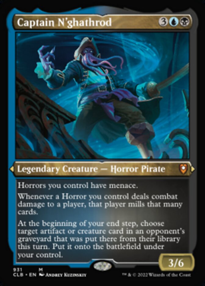 Captain N'ghathrod (Display Commander) (Foil Etched) [Commander Legends: Battle for Baldur's Gate] | Deep Dive Games St. Marys