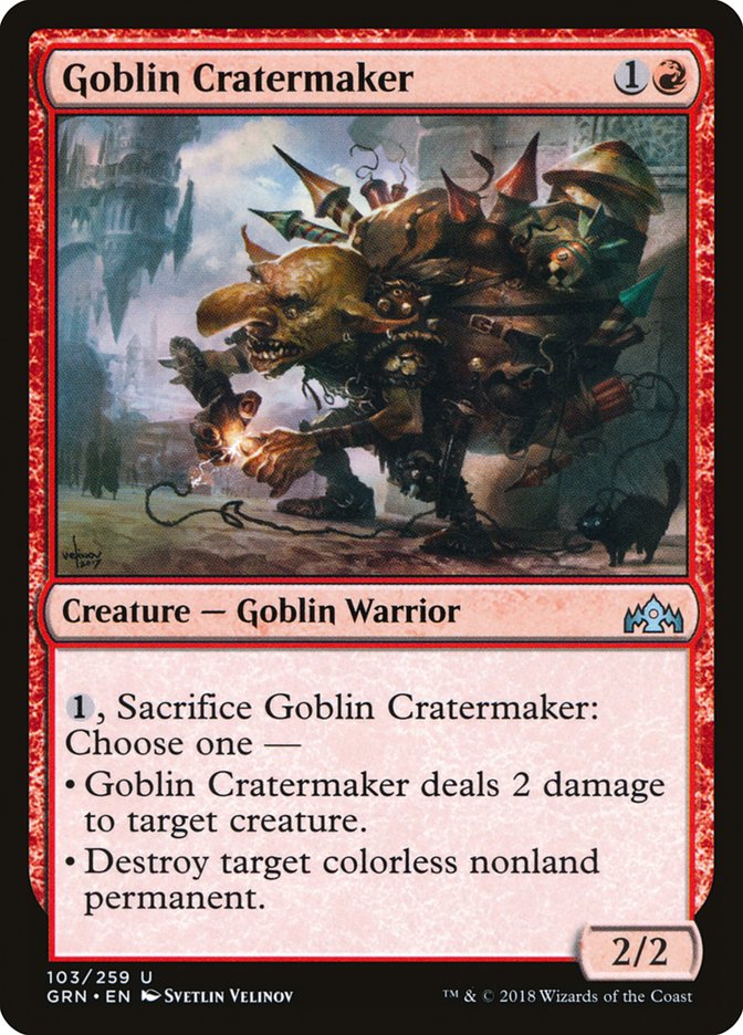 Goblin Cratermaker [Guilds of Ravnica] | Deep Dive Games St. Marys